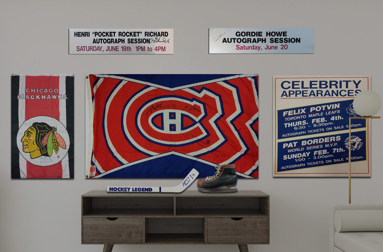 Gordie Howe Autographed Vintage Sign Detroit Red