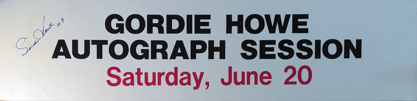 Gordie Howe Autographed Vintage Sign Detroit Red